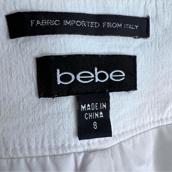 Bebe White Linen Shorts Size 8​ - Picture 7 of 9